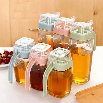 

LIYIMENG 550ml Cooking Olive Oil Glass Bottle Leakproof Soy Sauce Vinegar Batcher Tank Pot Kitchen Storage Kitchen Storage