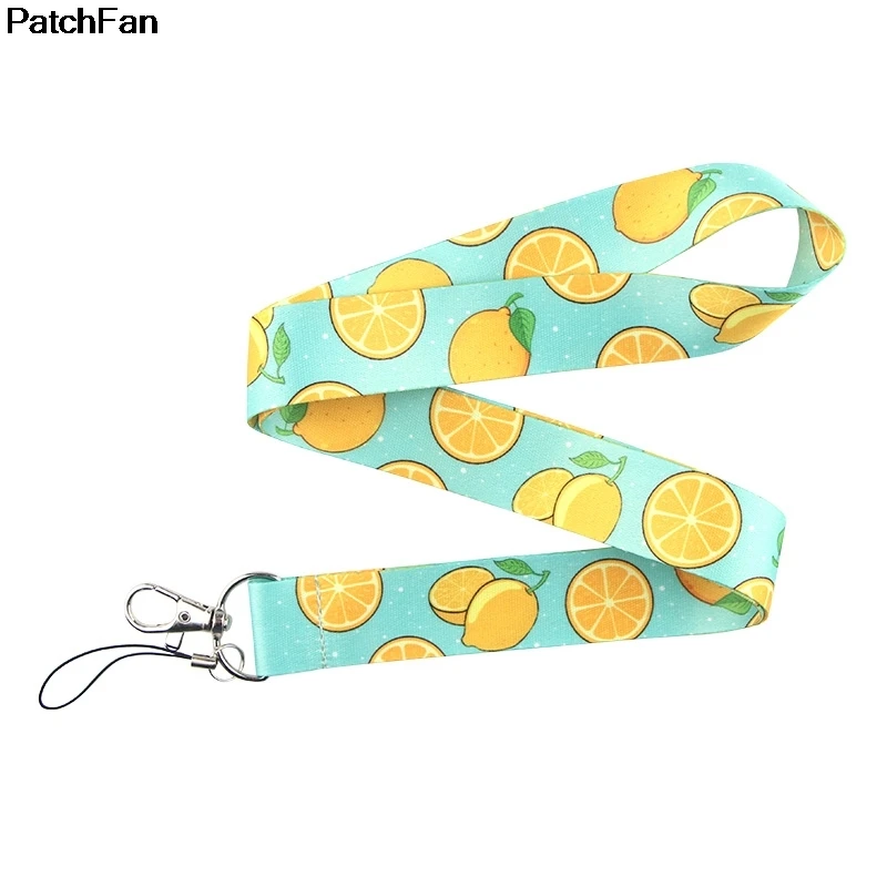 20 шт./лот A2509 Patchfan персональный лимон шаблон ремешок для ключей телефоны USB флэш-накопители Брелок ID Имя тег держатель значка