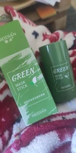 Mascarilla purificadora de té verde, palillo para arcilla, Control del aceite, cuidado de la piel, antiacné, berenjena, elimina puntos negros y barro, 40g