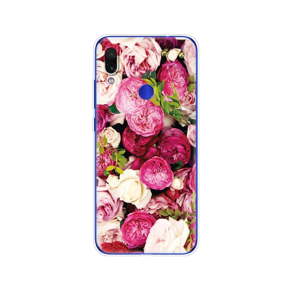 For xiaomi Redmi Note 7 Case Silicone Painting Soft TPU For xiaomi Redmi Note 7 Case 6.3 inch Fundas Coque Redmi NOTE 7 PRO Case cases for xiaomi blue Cases For Xiaomi