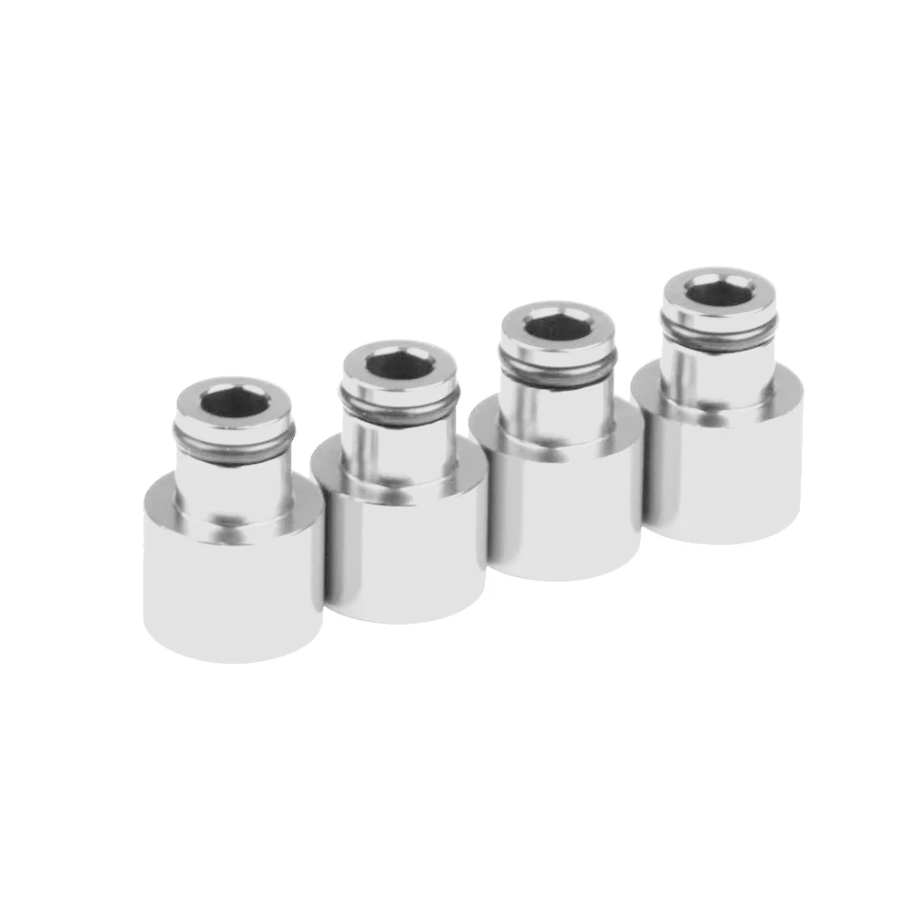 

4Pcs Anti-Corrosion Rust Fuel Injector Adapters Hat Fuel Nozzle Spacers Extenders Car Top Cap Accessories For B16 B18 D16Z D16Y