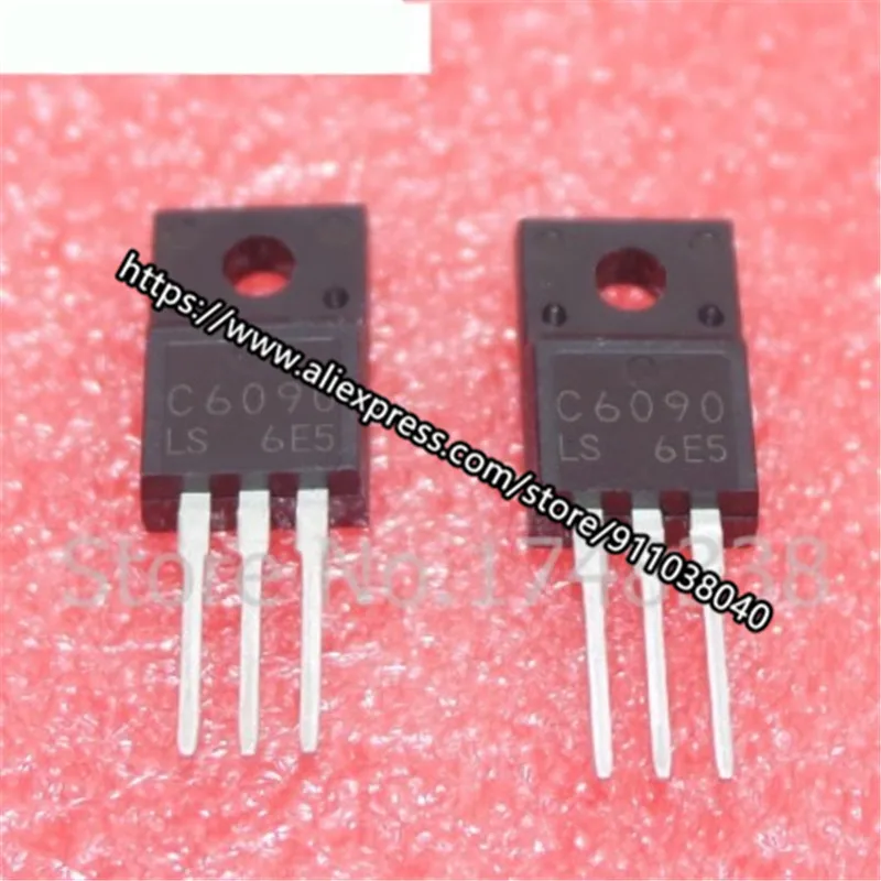 2 шт., 2SC6090LS, 2SC6090, C6090, C6090LS, TO-220-F А, 700 в, для цветного телевизора, Горизонтальное отклонение, выход