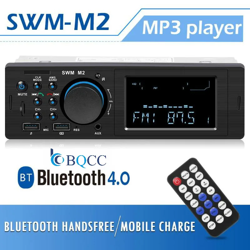 Автомагнитола SWM M2 стерео система с поддержкой Bluetooth сабвуфером 12 В AUX USB TF