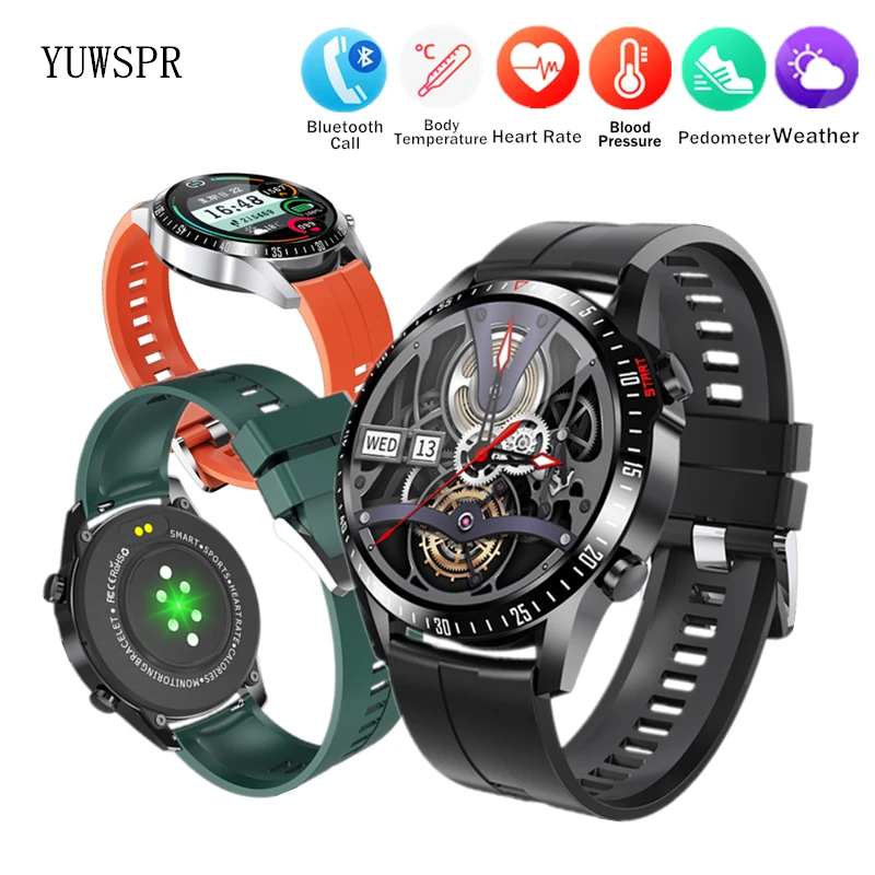 CK29 Smartwatch Thermometer Heart Rate Blood Pressure Support Hebrew Bluetooth Call MP3 Smart Sports Watches for Men Women MV55 |