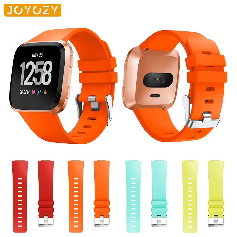

Joyozy sports silicone strap Breathable soft rubber for fitbit versa band Smart watch replacement belt for fitbit versa strap
