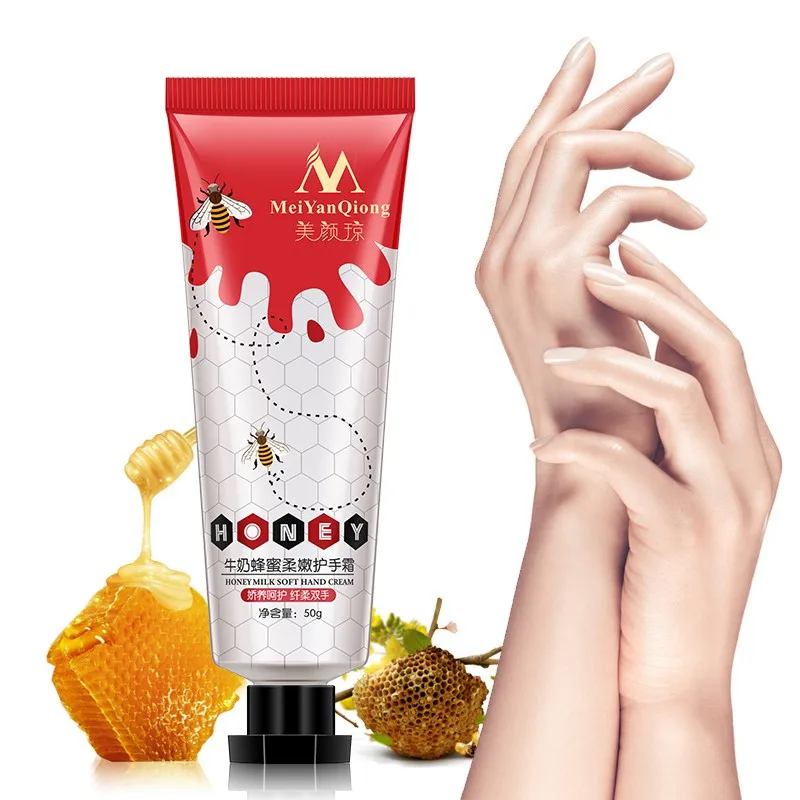 Мед, молоко, мягкий крем для рук, лосьон Crema De Manos Repair, питательный Handcreme, уход за кожей рук, увлажняющий отбеливающий крем