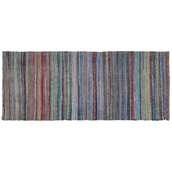 

Handmade Multicolor Vintage English Striped Rug Runner Rug 151x364 Cm-4'11''X11'11''