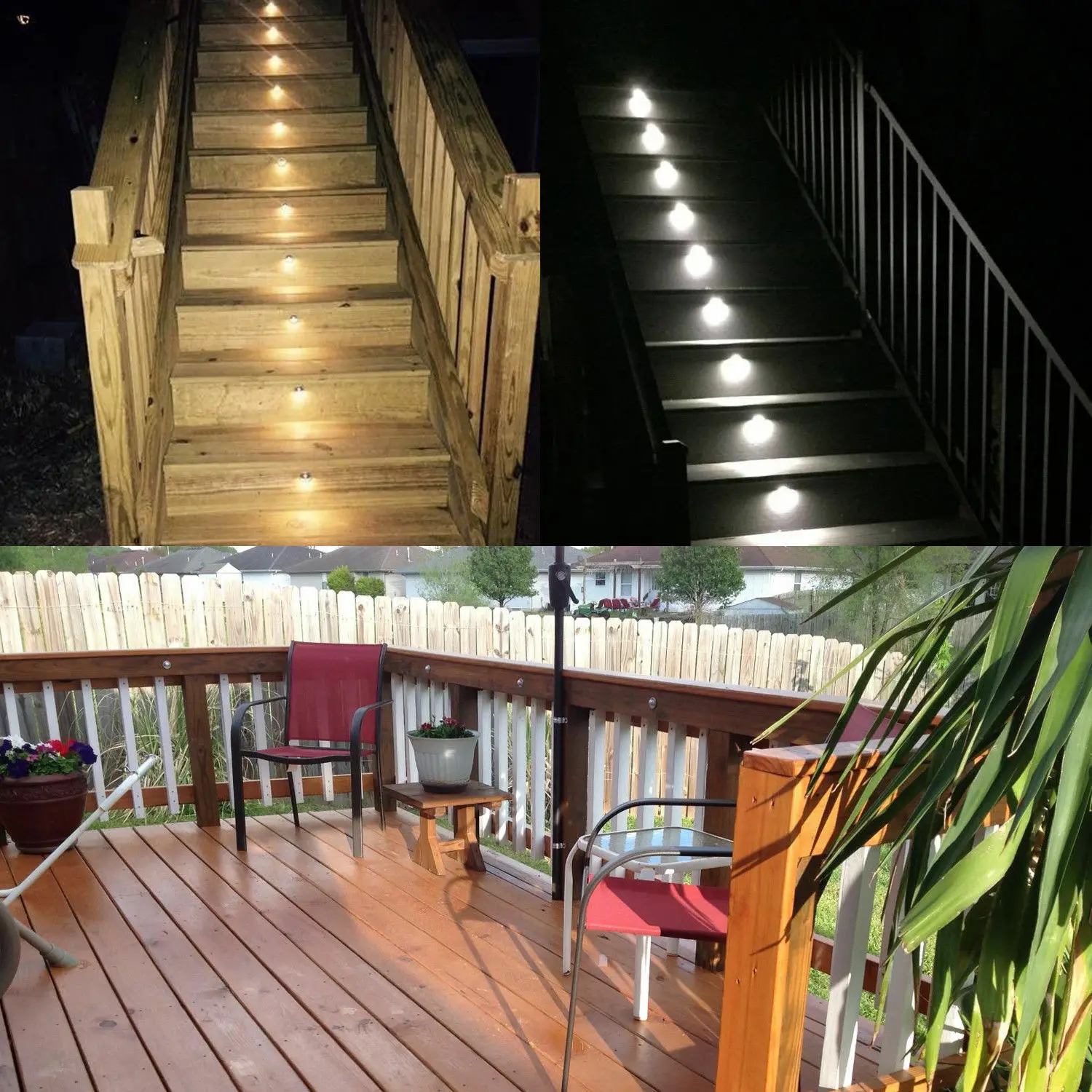 10PCS/Lot FVTLED LED Deck Lights 35mm Half Moon Outdoor Garden Decoration LED Underground Lamps IP65 Waterproof Pathway Lighting 6