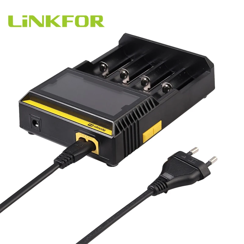 LiNKFOR для Nitecore D4 EU зарядное устройство модель Универсальное зарядное устройство для аккумуляторов ЖК-панель дисплей для аккумуляторов Зарядное устройство