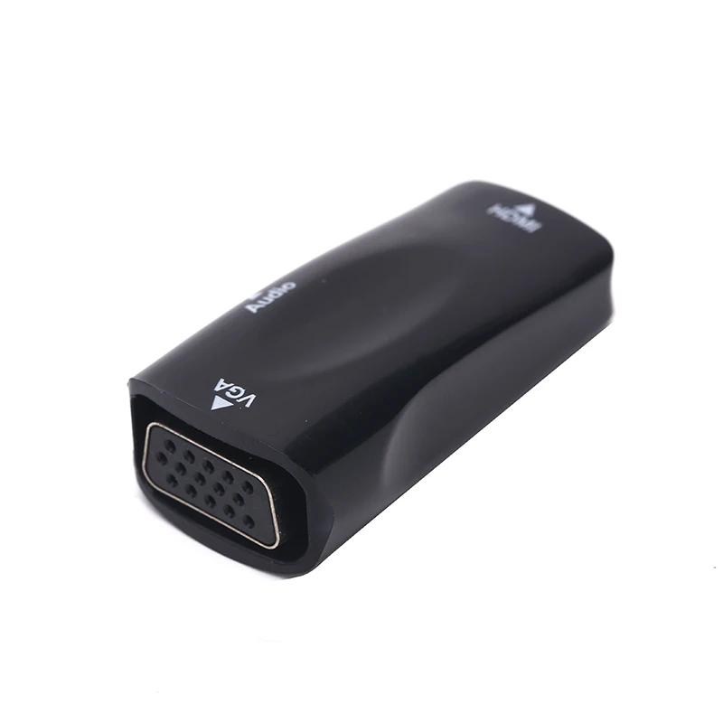 Белый черный HDMI Женский VGA конвертер адаптер 1080P с 3,5 мм аудио кабель для ПК ТВ