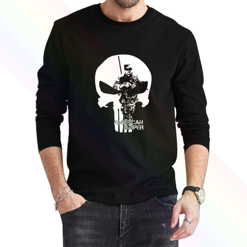 Chris Kyle Ringer t-shirt the devil of en ramadi American Sniper francotirador 