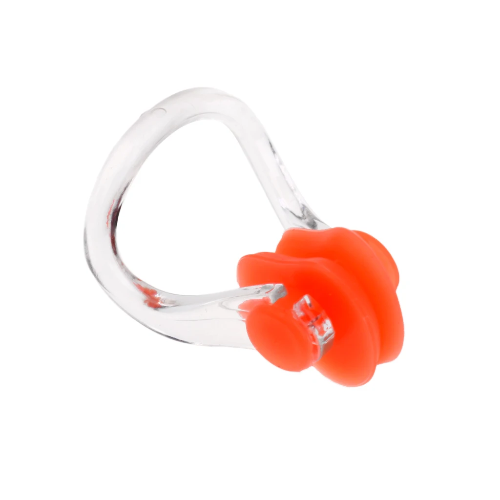 Waterproof Soft Silicone Swimming Earplugs Ear Plugs and Nose Clip Set Sports Swimming Pool Accessories Random Color