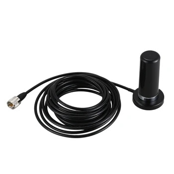 

144/435MHz Uhf Vhf Car Radio Walkie Talkie Stubby Antenna With netic Base