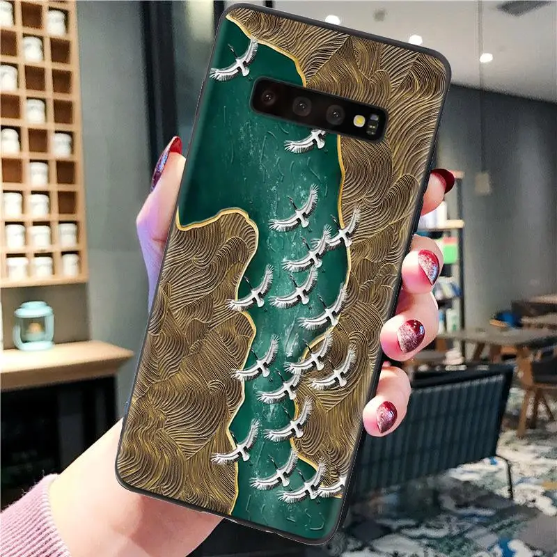 3D картина маслом с тиснением и изображением для samsung Galaxy S8 S9 плюс S6 S7 край J6 J7 Prime J3 J5 J4 J6 плюс примечание 9 8 5 G530 чехол - Цвет: lvhehe