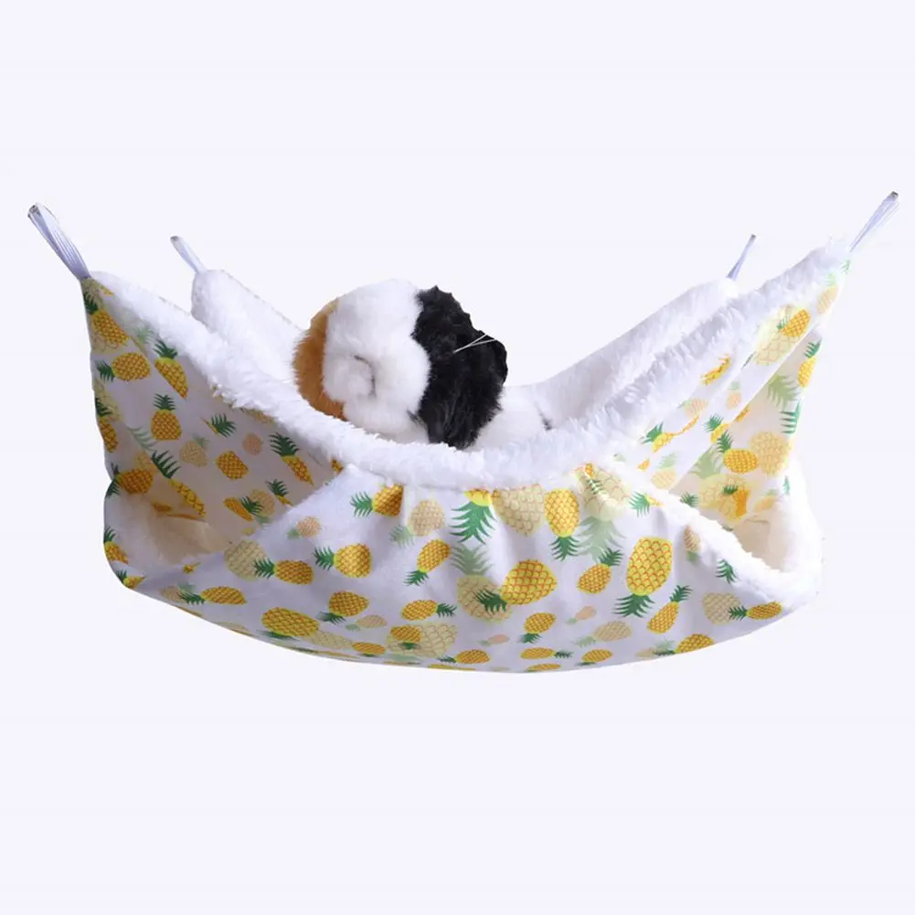 Winter Warm Small Animal Houses Hammock Tunnel Set Pet Hamster Rodent Guinea Pig Rats Sleeping Bed Soft Nest Bed Pet Supplies