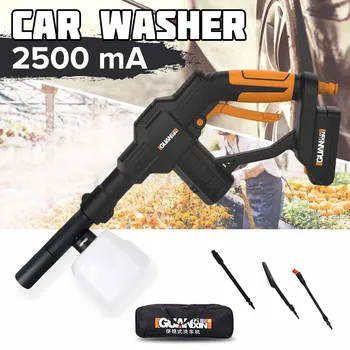 

Upgraded 20V Lithium Battery Portable Cordless Car High Pressure Washer Rechargeable Car Washing Machine Handheld Cleaner