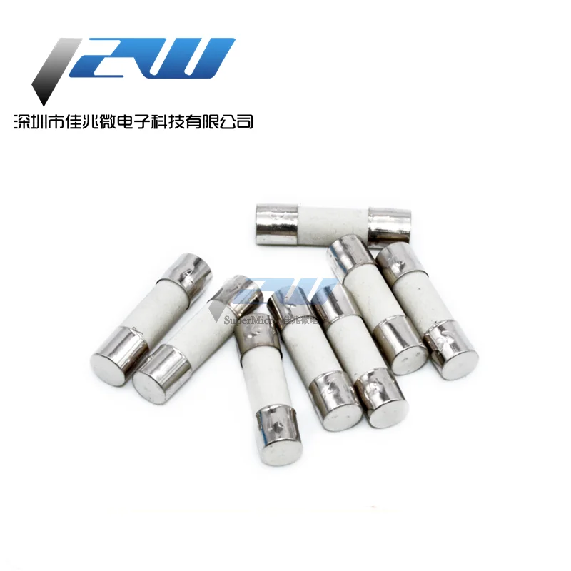 Ceramic Fuse 10 Pcs/Lot Fast blow Ceramic Fuse 5mm x 20mm 6x30mm T 0.5A 1A 2A 3A 5A 6A 8A 10A 13A 15A 20A 30A 250V Car Cigar Microwave Oven