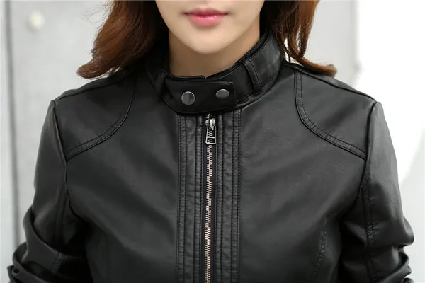 Модная женская мотоциклетная кожаная куртка, XS-XXXL, 7 размеров, короткая, мягкая, удобная, для мытья воды, искусственная кожа, тонкая верхняя одежда, пальто