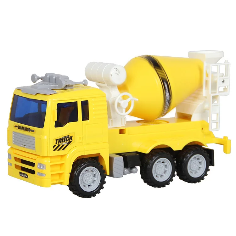 

Children Model Work Site Mixer Roller Washing Machine Cement Truck Model Engineering Vehicle Colorful Box Packaging