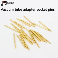 100PCS Pins for 7-pin and 9-pin vacuum tube adapters Gold-plated copper 12AX7 ECC82 ECC83 ECC88 5687 Vauum Tube Amplifier DIY