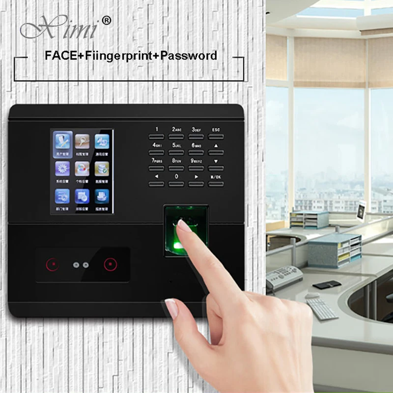 

ZK UF200 TCP/IP USB Face Recognition Time Attendance System With Fingerprint Reader Facial Time Clock