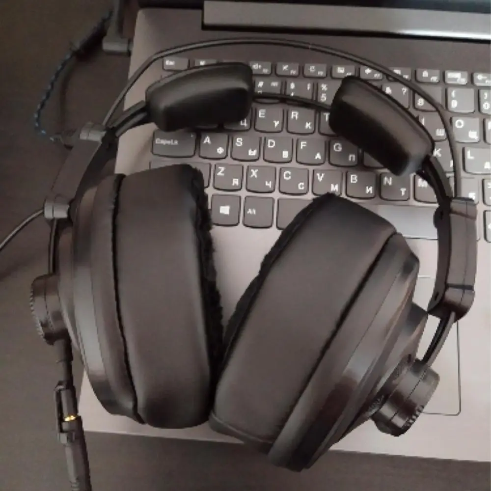 KQTFT Velvet Replacement EarPads for HP Omen 800 Headphones Parts Earmuff Cover Cushion Cups