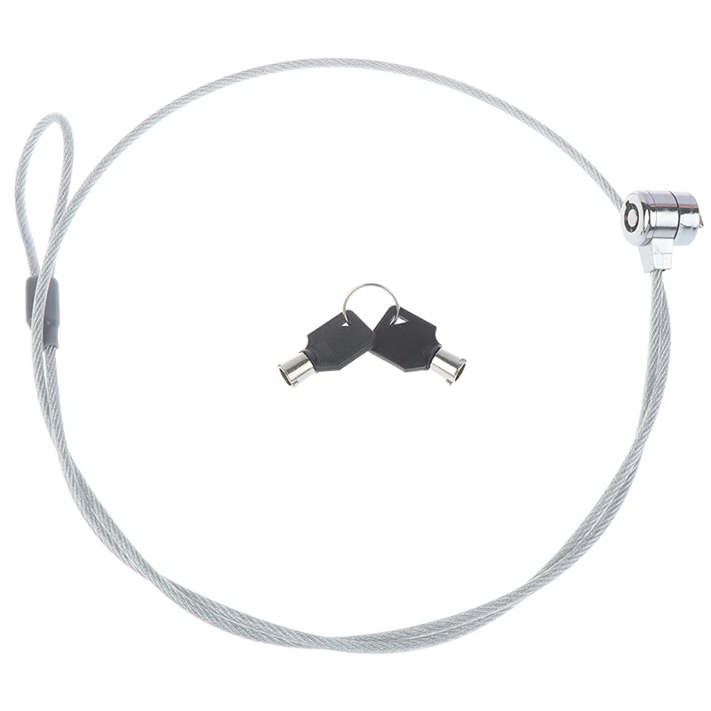 1pc Anti-Theft office notebook laptop pc computer desk key security lock chain wire