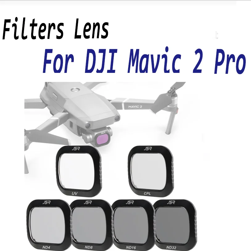 Стекло нейтральной плотности для DJI Mavic 2 Pro фильтр ND4/D8/16 ND32 ND64 Mavic2
