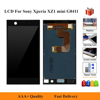 

4.6" Original For SONY Xperia XZ1 Compact Display Touch Screen For SONY XPERIA XZ1 Mini LCD Replacement XZ1 Mini G8441 G8442 LCD