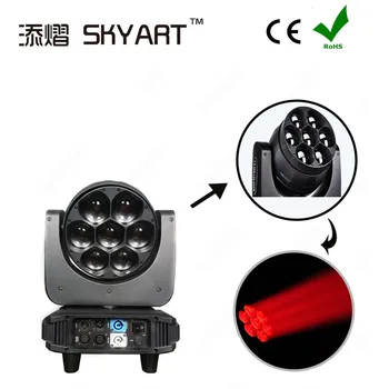 

LED Moving Head Light Sound active dmx 7x40w wash Moving Head Led
