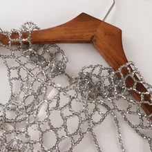 Industrial Beaded Bracelet Shawl Pleated Dress Holiday Banquet Party Evening Gown Women's New Style Party Dress