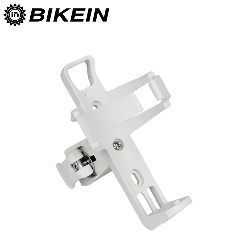 BIKEIN - 360 Rotation Bicycle Motorcycle Water Bottle Holder Cycling Bike Plastic Quick Release Beverage Cage White 122g |