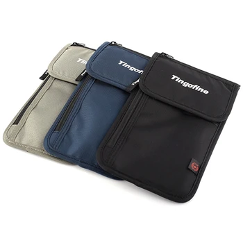 

Nylon Anti-Theft Travel Passport Neck Bag RFID Blocking Phone Wallet Pouch for Men and Women Crossbody Bag