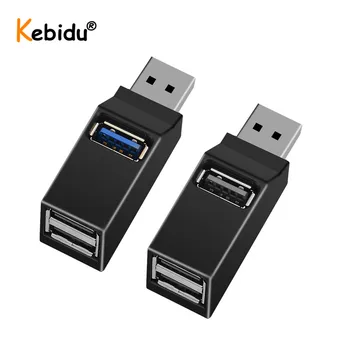 

Kebidu High Speed 3 Port USB 3.0 Hub Data Transfer Splitter Box Adapter For MacBook Pro PC Laptop Multi-port USB Hub