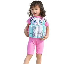 Детский плавучий Купальник для девочек; цельный плавающий купальник