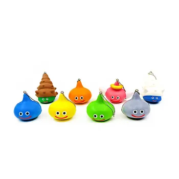 

5-7cm Dragon Quest DQ3 slime action figure squishy doll soft PU Japanese cartoon anime joke vent ball model toy d10