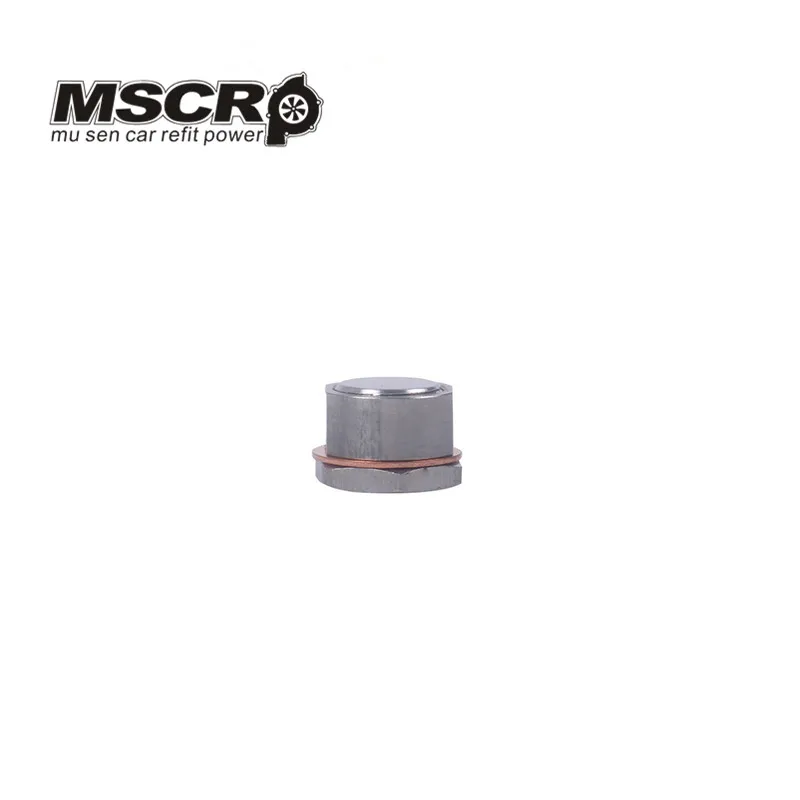 M18 X 1.5 Thread Silver 304 Stainless Steel O2 Oxygen Sensor Plug Bung Bolt Stub and Cap(1pcs)
