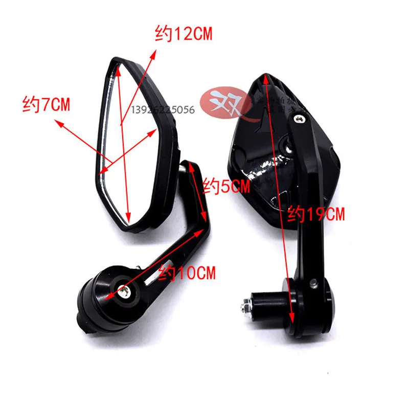 Наклейка с алмазом красочные moto rbike части moto крест боковое зеркало грузики руля moto зеркало заднего вида mirorr Бар Конец Руль rcycle зеркало