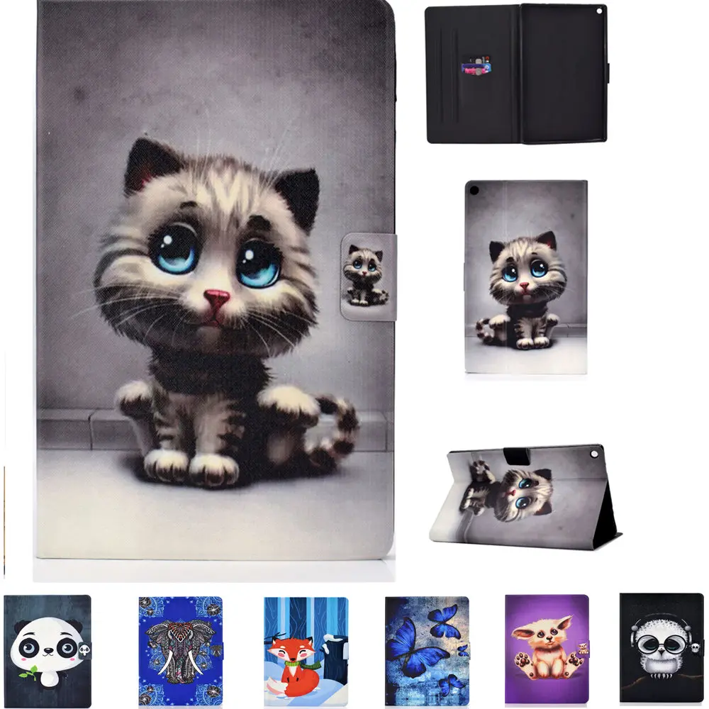 

Protective Shell Sleeve Case for Amazon Fire HD10 2017 2015 5th 7th Flip PU Leather Cover for Kindle Fire HD 10 7th 10.1" Tablet