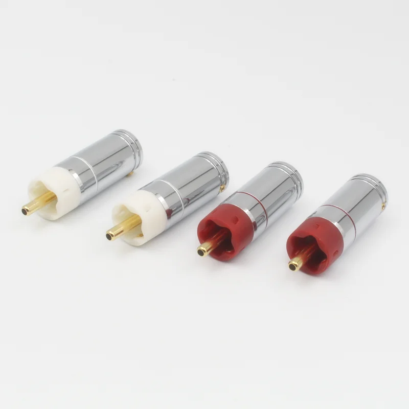 YIVO XSSH Высокое качество Hifi позолоченный Мужской Аудио разъем RCA 4 шт