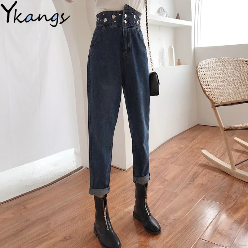 black trendy jeans