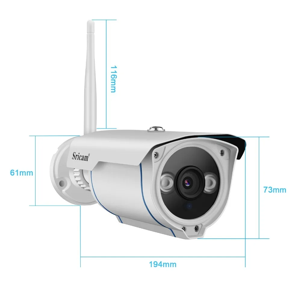 Sricam 1080P SP007 Wifi ip-камера 2,0 MP 4x зум onvif беспроводная камера видеонаблюдения ночного видения Обнаружение движения двустороннее аудио