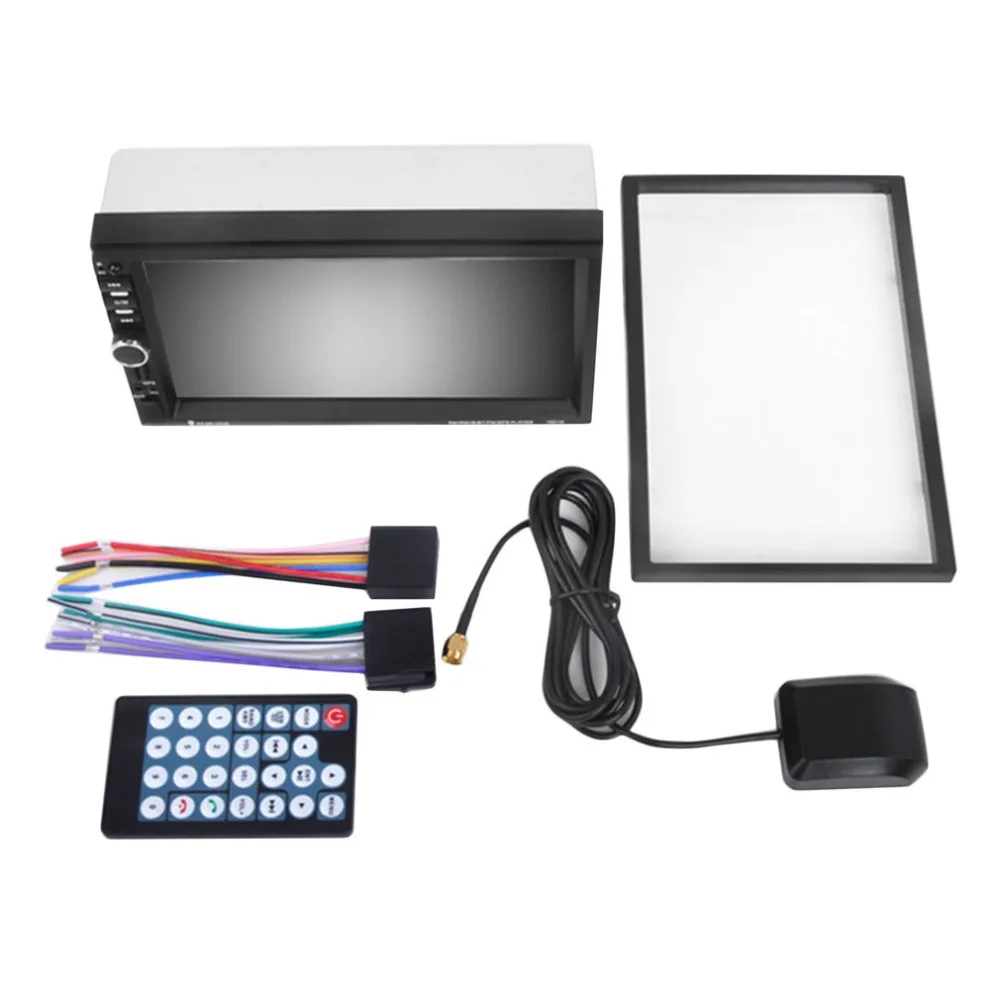 7021G 7-Inch 1080P HD Touch Screen Car MP5 Player GPS Navigation Handsfree Bluetooth FM Radio Tuner AUX Audio Input