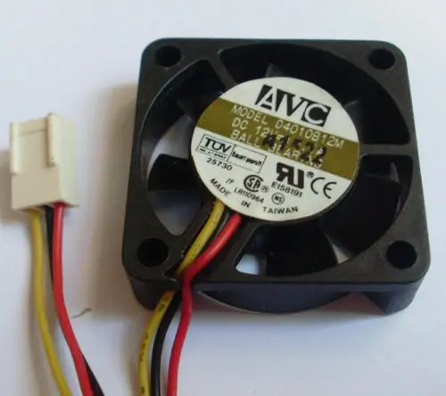

Вентилятор для охлаждения AVC F4010B12H, 12 В, 0,10 А, постоянный ток, 40 мм x 40 мм x 10 мм, шариковый подшипник, 3 контакта/провод, 1 шт.