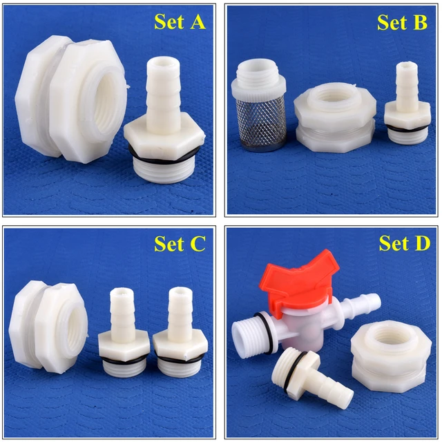 G1/2-10 Mm -Es Víztartály Csatlakozó Beállítási Akvárium Tartály Ízületi Öntözés Pom Szelep Kerti Víz Szilikon Tömlő Szűrő Ízület - Image 2