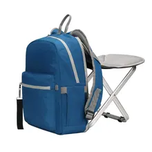 Рюкзак для рыбалки, Складной вентилятор, стул, портативный рюкзак, Походное сиденье, Настольная сумка, модный пляжный школьный рюкзак для мужчин