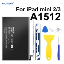 Nohon Battery For iPad mini 2 3 A1512 mini2 mini3 6200-6471mAh A1489 A1490 A1491 A1599 Bateria For Apple iPad mini 2 3 Batteries