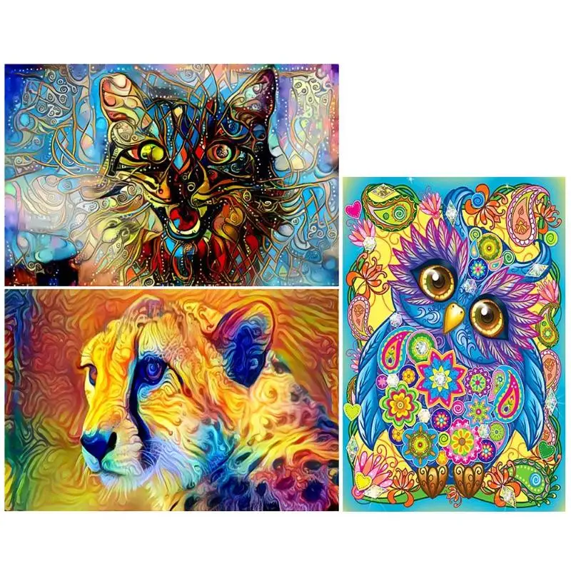 

5D DIY Special-shaped Diamond Painting Animal Cross Stitch Embroidery Kit Wall Art Home Decor