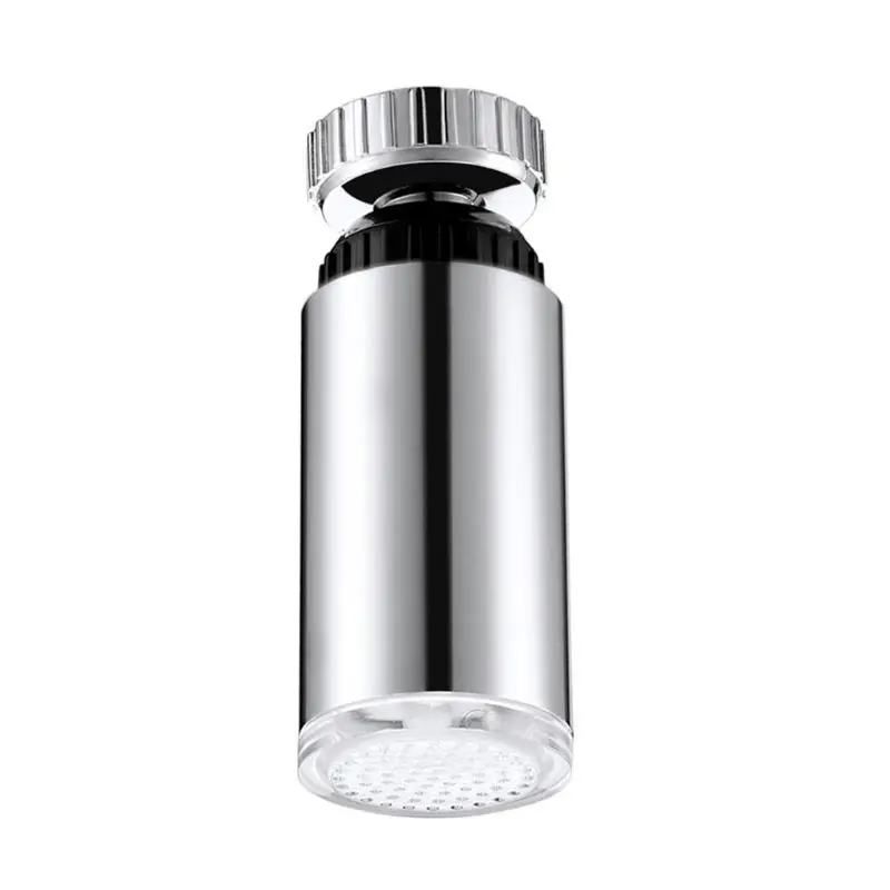 

360° Rotary Water Faucet Colorful LED Light Shower Head Tap Light for Bathroom
