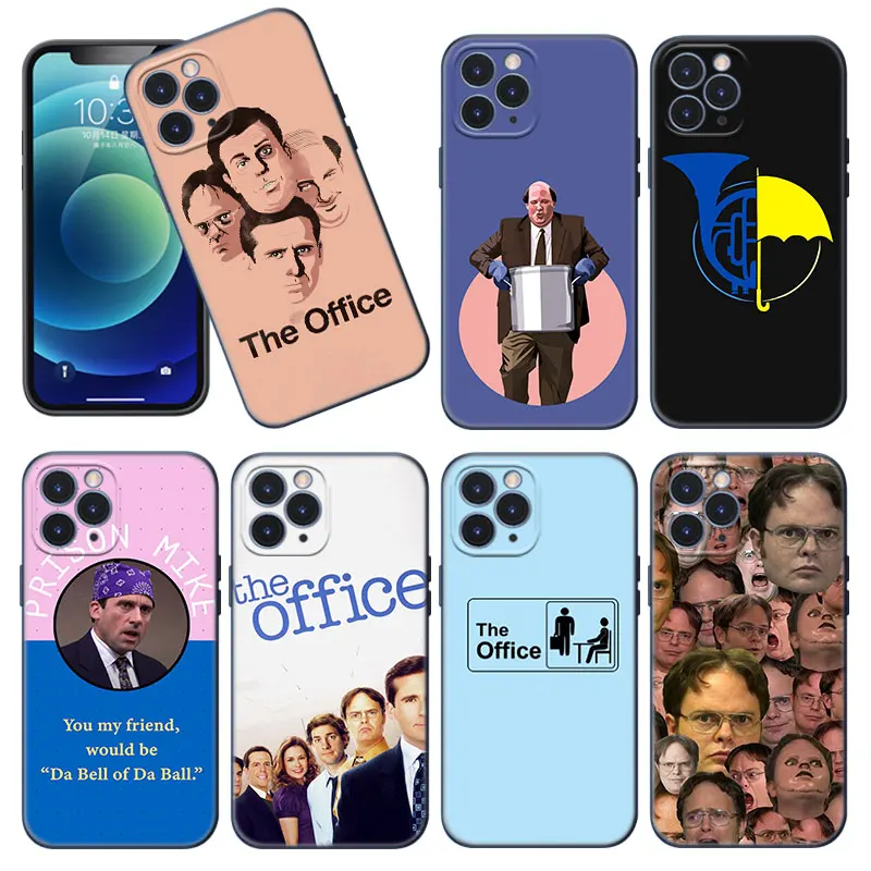 The Office Tv Show Phone Case Per Apple Iphone 12 13 Mini 11 Pro Max Xr X Xs Max 8 7 6S 6 Plus Se 5S 5 2020 Soft Tpu Black Cover